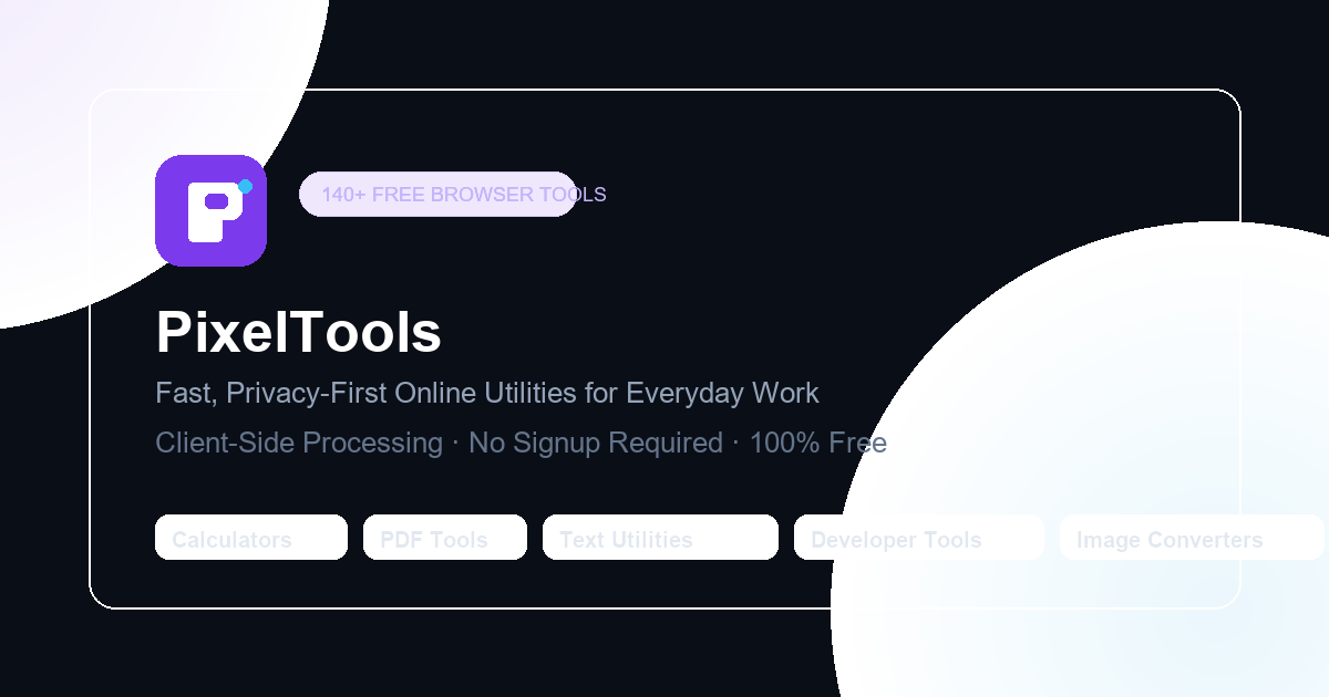 Free Macro Calculator — Daily Protein, Carbs & Fat Targets | PixelTools